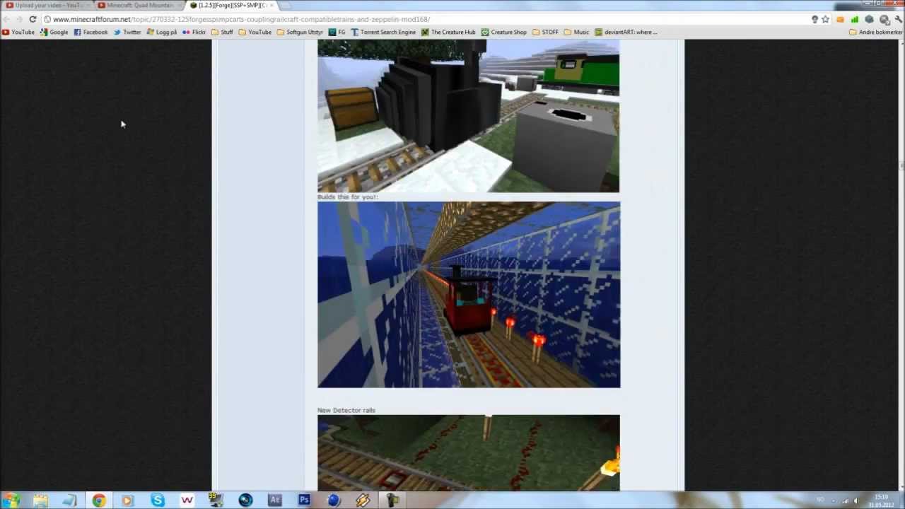 Minecraft Train And Zeppelin Mod 1 2 5 High Powerjl